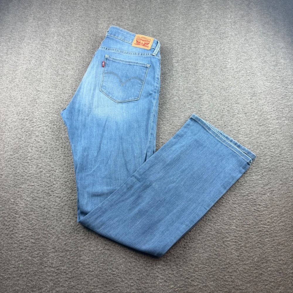 Levi's 315 Curvy Bootcut Jeans Women's 32 Blue Medium Wash Mid Rise Denim